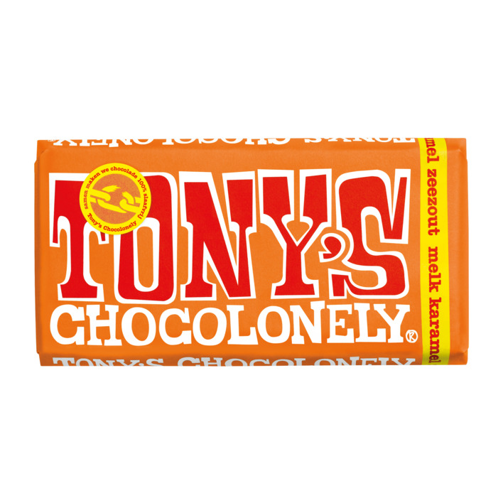 Tony's Chocolonely (Karamel, zeezout, 180 gram)