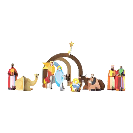 Nativity scene studio Roof 3D
