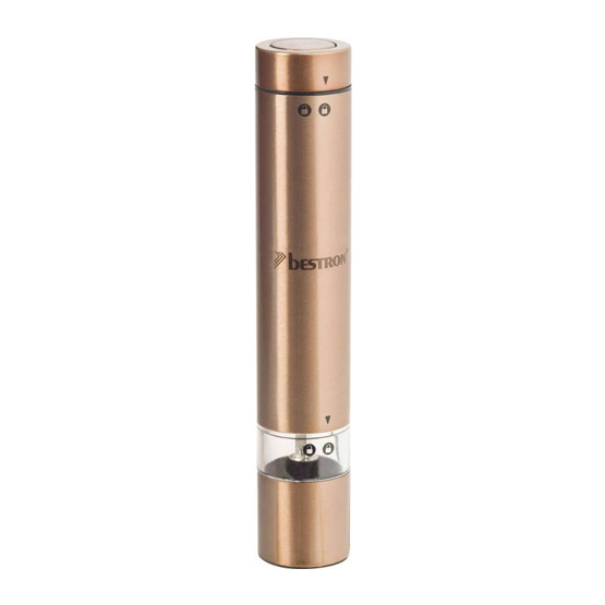 Peper/zout molen - 4xAAA  Batterij excl. - Koper(OUD)
