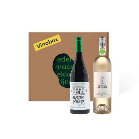 Vinobox - 2 fles rood/wit 