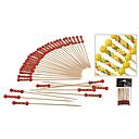 Cocktail Sticks Bamboo Fancy 36 Sts In Bag, 2 Ass Klr (Yellow / Red)
