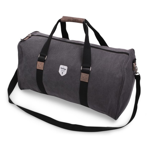 [24810] Vintage Canvas Weekendbag Grey