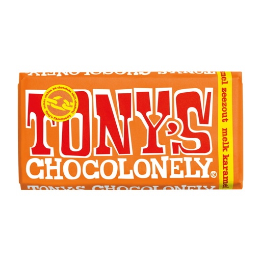 [35399] Tony's Chocolonely (Karamel, zeezout, 180 gram)