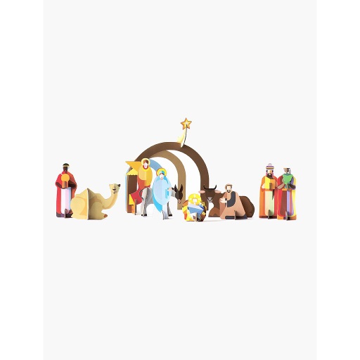 [50407] Kerststal studio Roof 3D