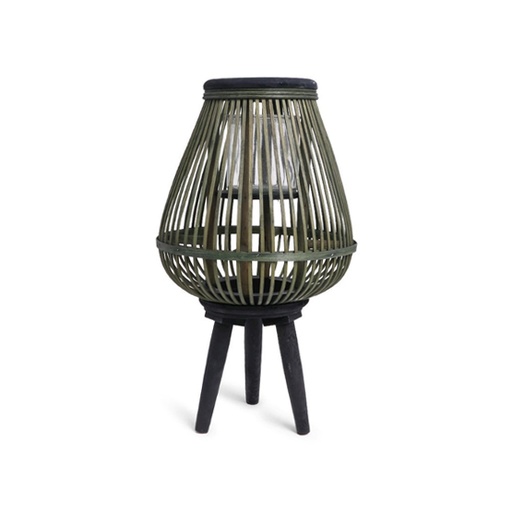 [58514] SENZA Bamboo Lantern Black/Green