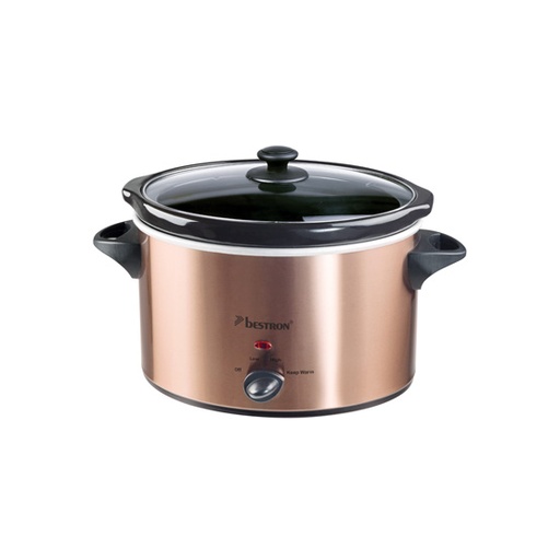 [59043] Slowcooker - 4,5L - Glazen Deksel - 225W - Koper