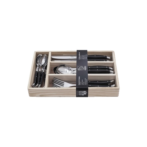 [66392] Style de Vie Laguile - Cutlery 24-piece Black