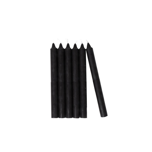[68436] SENZA Dining Candles black 24,5cm /6