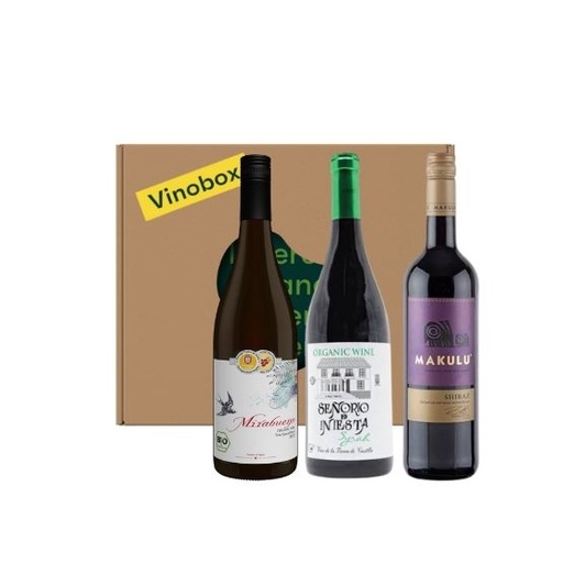 [71008] Wijngeschenk biologisch - 3 flessen rode wijn